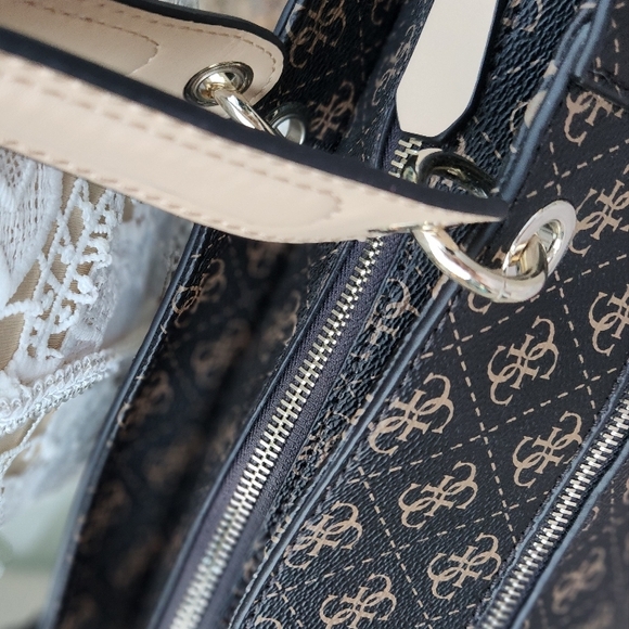 GUESS Brown And Black Women's Tote Bag - Picture 8 of 16